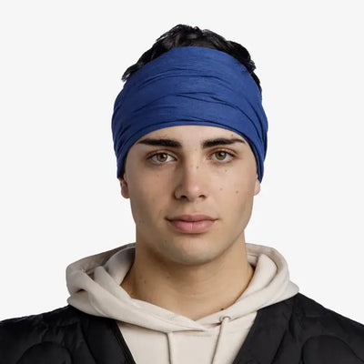 BUFF CUBRE CUELLO SOLID COBALT DE MICROFIBRA