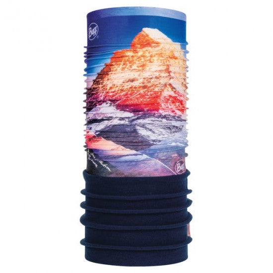 BUFF CUBRE CUELLOPOLAR MOUNT EVEREST BLUE DE MICROFIBRA