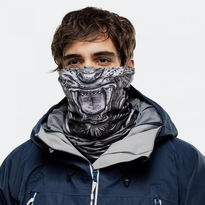 BUFF CUBRE CUELLO TIGER GREY DE MICROFIBRA