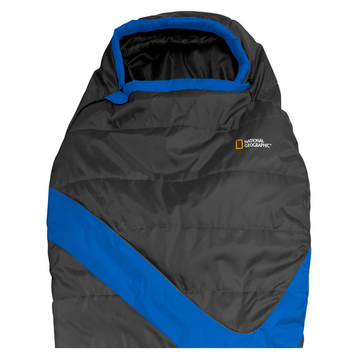 Bolsa para dormir Nat Geo Tucson gris con azul