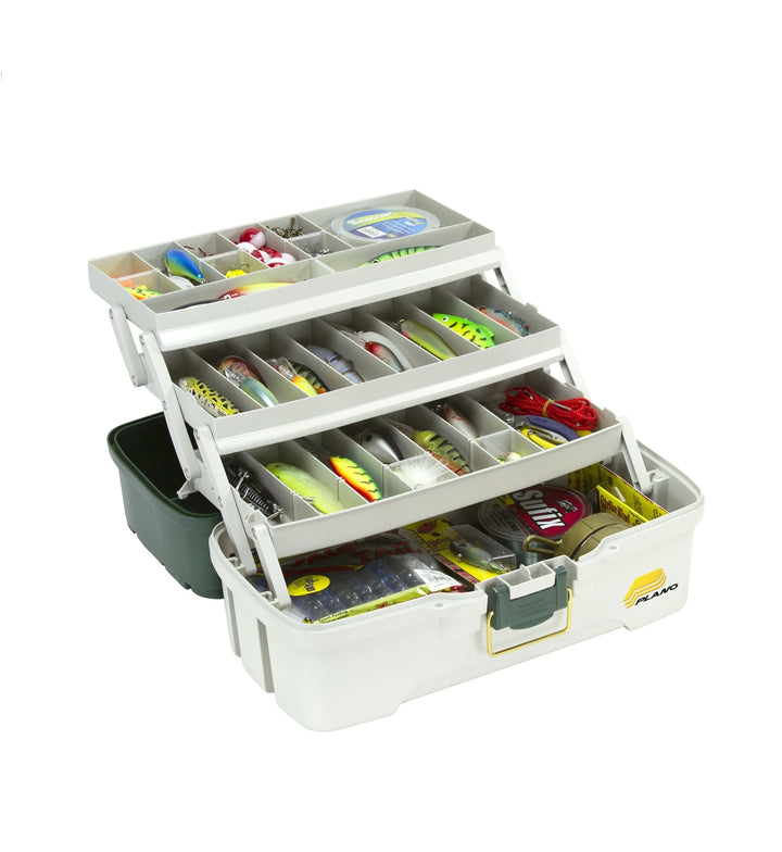 CAJA DE PESCA PLANO 3 REPISAS GREEN/TAN