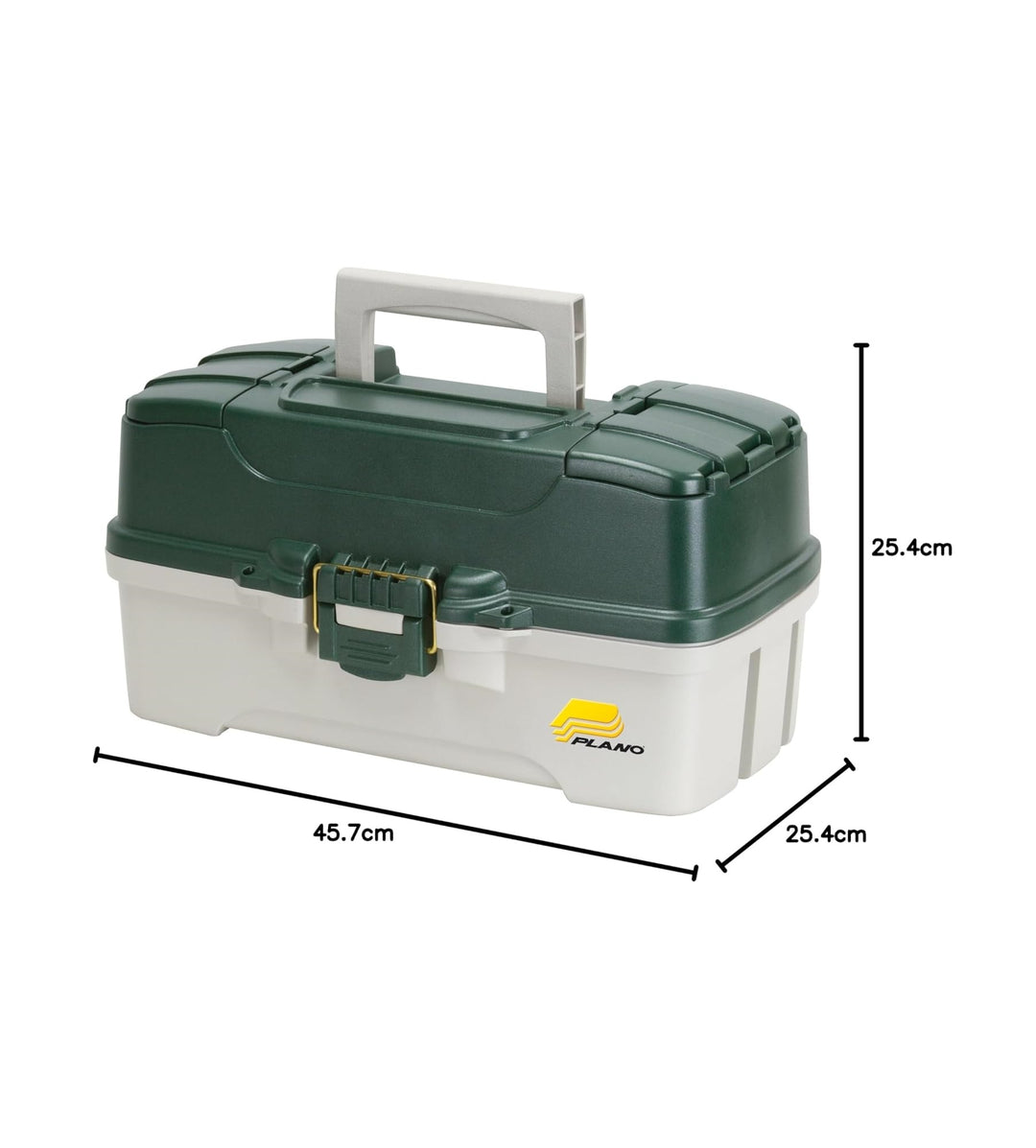CAJA DE PESCA PLANO 3 REPISAS GREEN/TAN