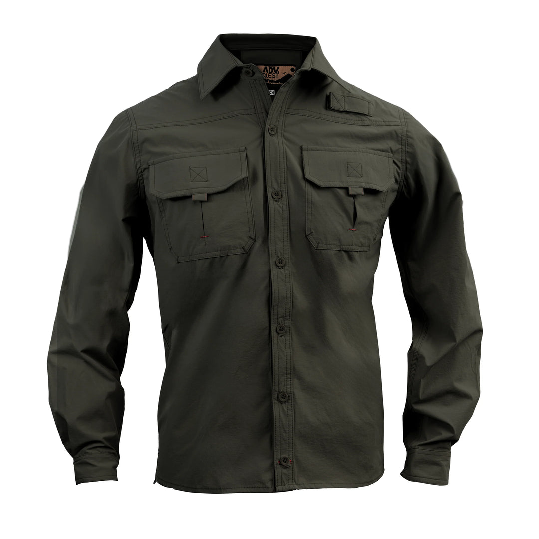 CAMISA ADVENTURE TECHNICAL STRECH MANGA LARGA OLIVO