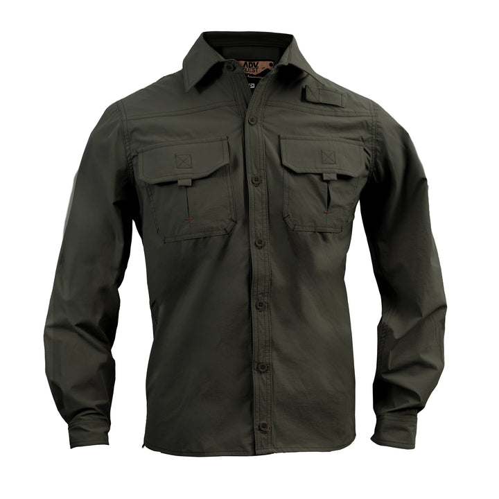 CAMISA ADVENTURE TECHNICAL STRECH MANGA LARGA OLIVO
