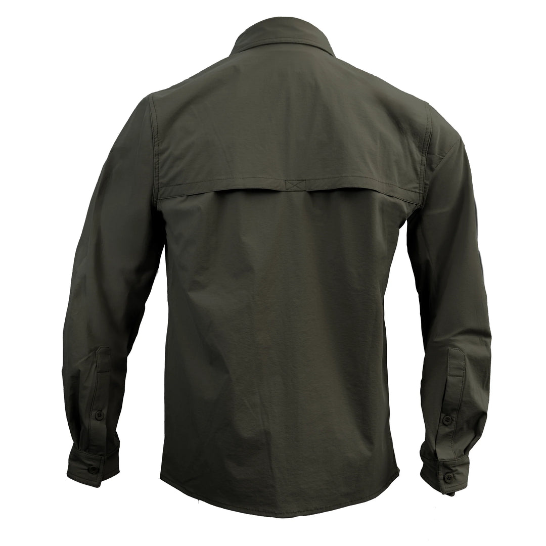 CAMISA ADVENTURE TECHNICAL STRECH MANGA LARGA OLIVO