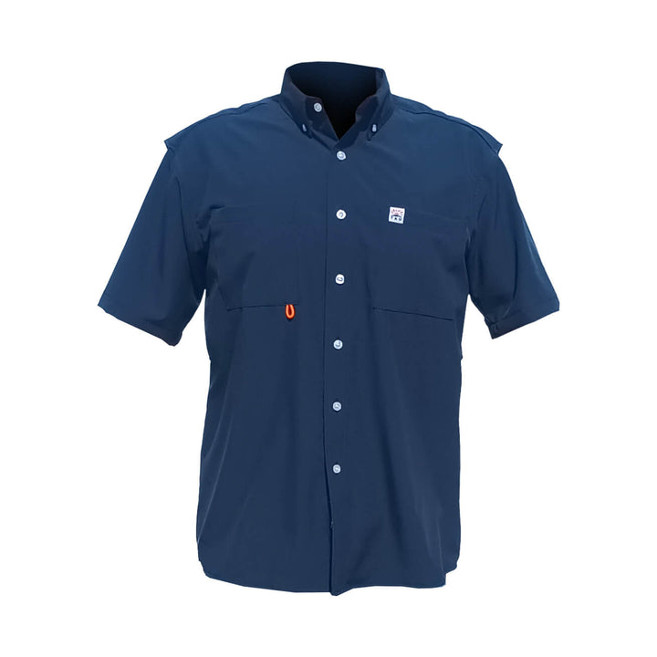 CAMISA TAU SPANISH FISHING MANGA CORTA AZUL