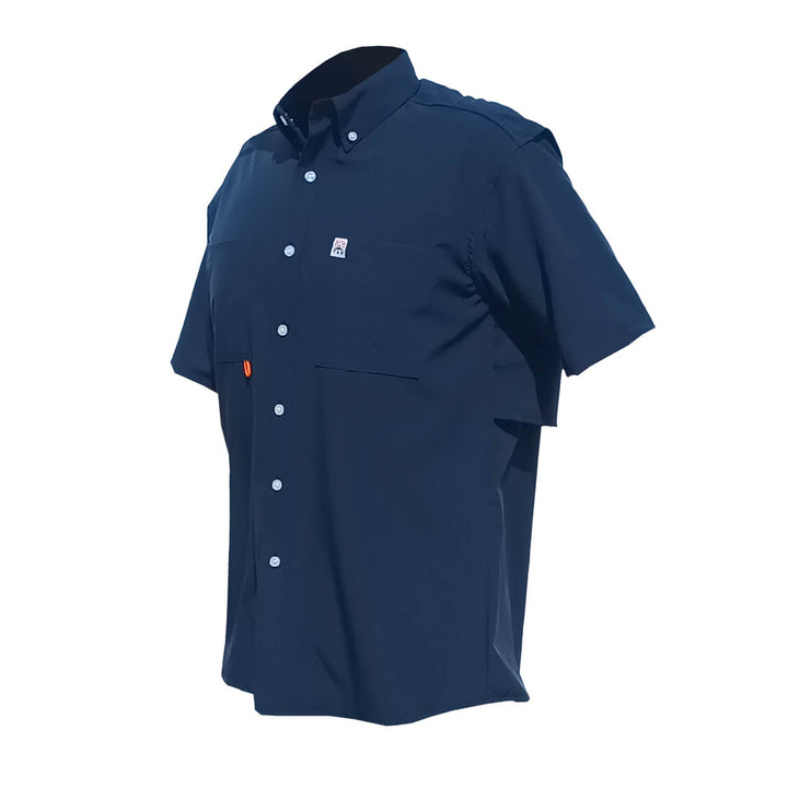 CAMISA TAU SPANISH FISHING MANGA CORTA AZUL