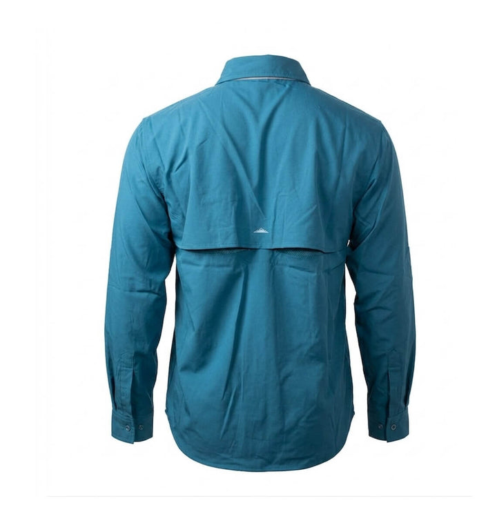 CAMISA TAU SUECA FISHING MANGA LARGA AZUL