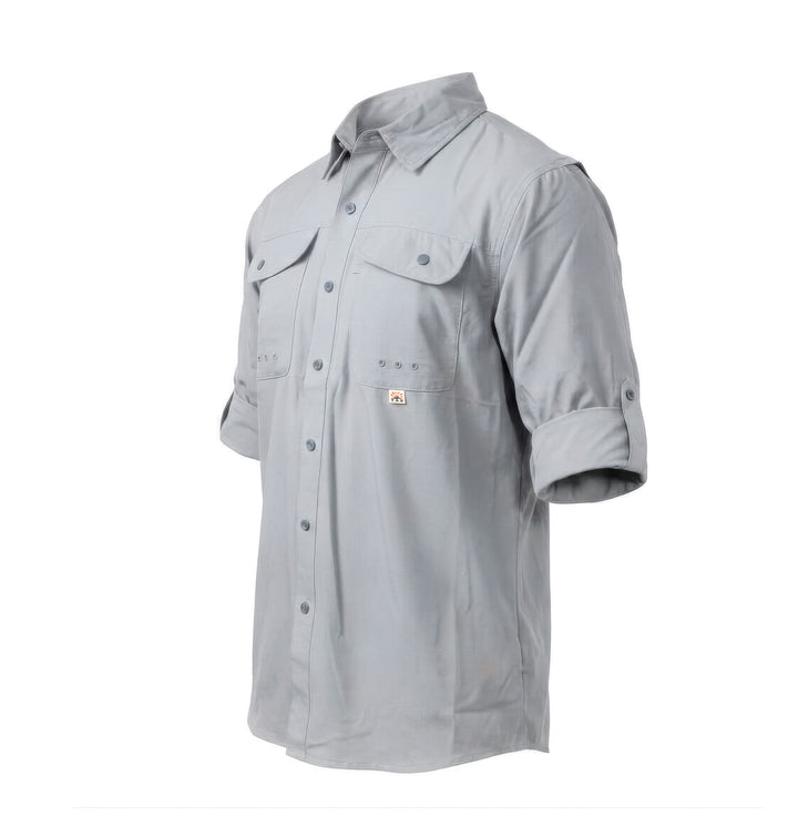 CAMISA TAU SUECA FISHING MANGA LARGA GRIS CLARO