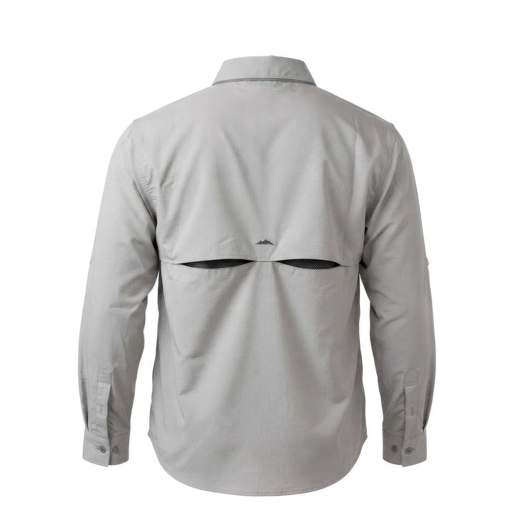 CAMISA TAU SUECA FISHING MANGA LARGA GRIS CLARO