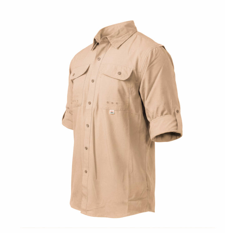 CAMISA TAU SUECA FISHING MANGA LARGA KHAKI