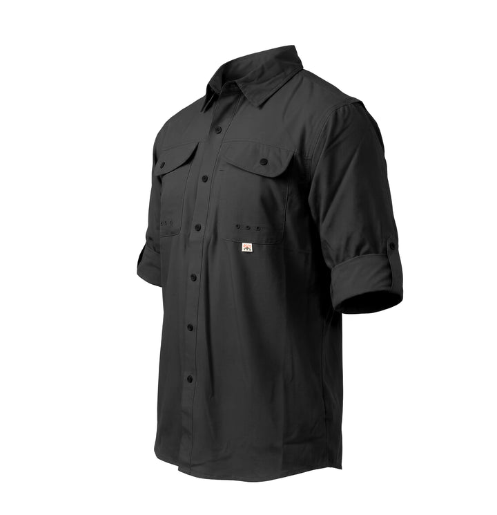 CAMISA TAU SUECA FISHING MANGA LARGA NEGRA