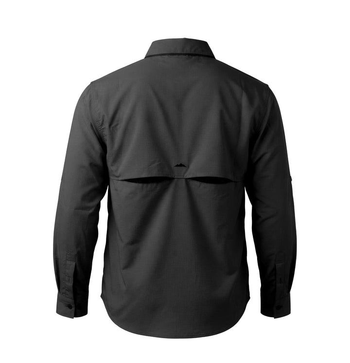 CAMISA TAU SUECA FISHING MANGA LARGA NEGRA