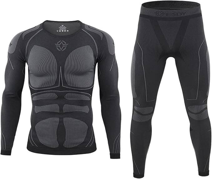 CAMISA Y PANTALON TERMICO TACTICO BLACK ESDY