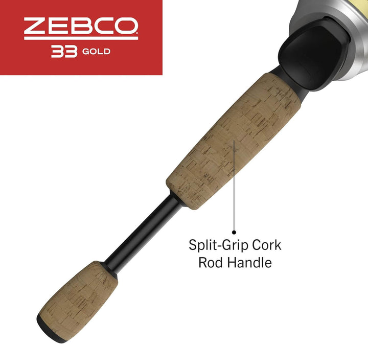CAÑA y CARRETE ZEBCO 33 GOLD SPINCASTING MEDIUM 6'0"