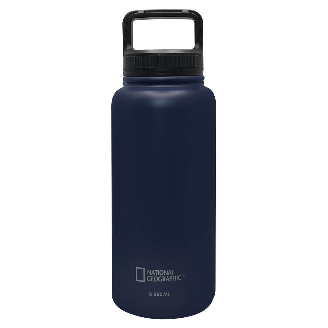 CILINDRO TERMICO NATGEO,NATURAL ADVENTURE ACEROINOXIDABLE 960ML AZUL MARINO