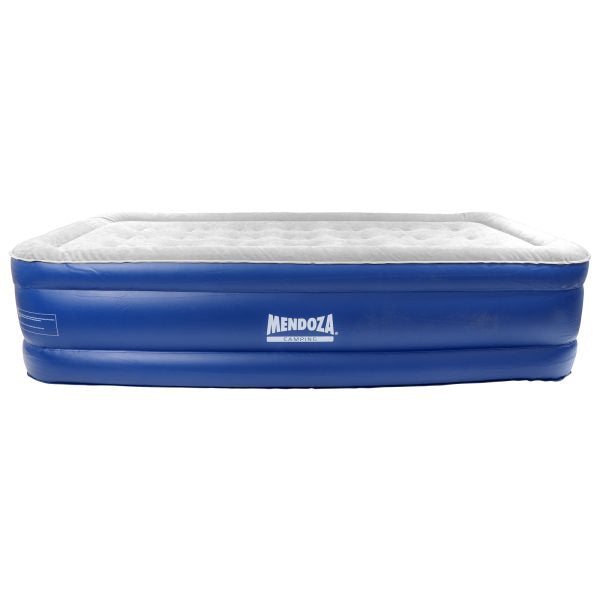 COLCHON INFLABLE INDIVIDUAL DE DOBLE ALTURA CON BOMBA INTEGRADA ELECTRICA