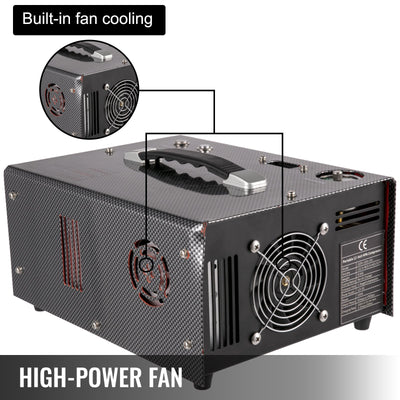 COMPRESOR PCP 12V 300 BAR 4500 PSI PORTATIL
