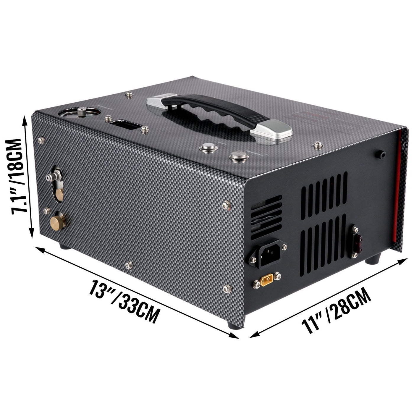 COMPRESOR PCP 12V 300 BAR 4500 PSI PORTATIL