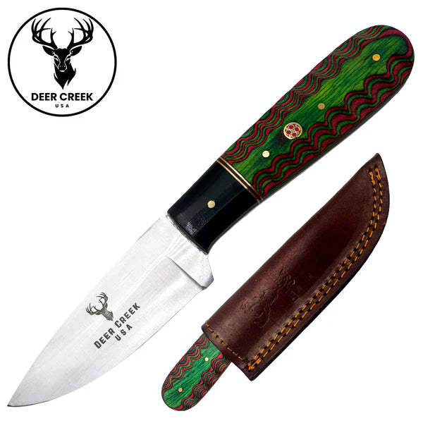 CUCHILLO 8" Deer Creek Green & Black Spilt Pakkawood Handle
