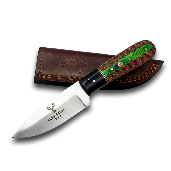 CUCHILLO 8" Deer Creek Green & Black Spilt Pakkawood Handle