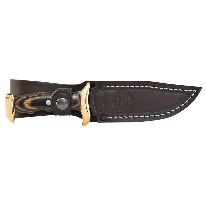 CUCHILLO ALPINA CON FUNDA DE PIEL LARGO 21CM MIGUEL NIETO