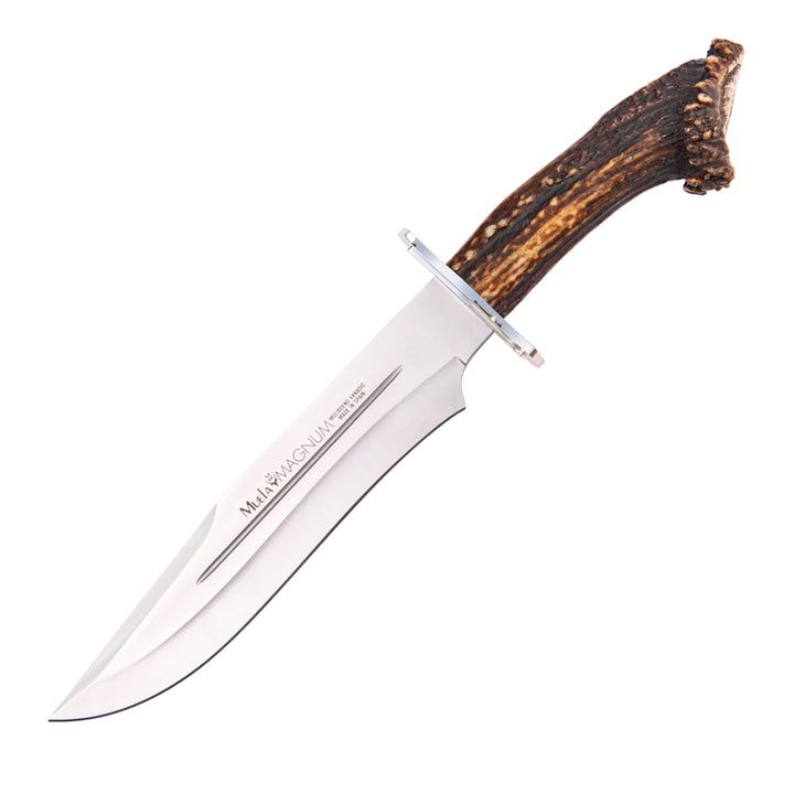 CUCHILLO MUELA MAGNUM-26 MANGO DE ASTA DE CIERVO CON HOJA DE 260MM