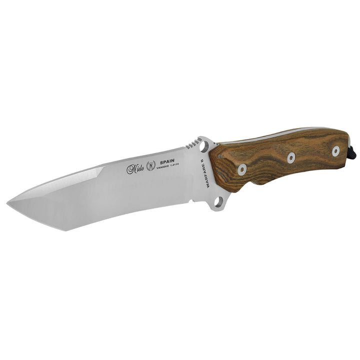 CUCHILLO WARFARE DE SUPERVIVENCIA CON FUNDA DE CUERO LARGO 26.5 CM MIGUEL NIETO