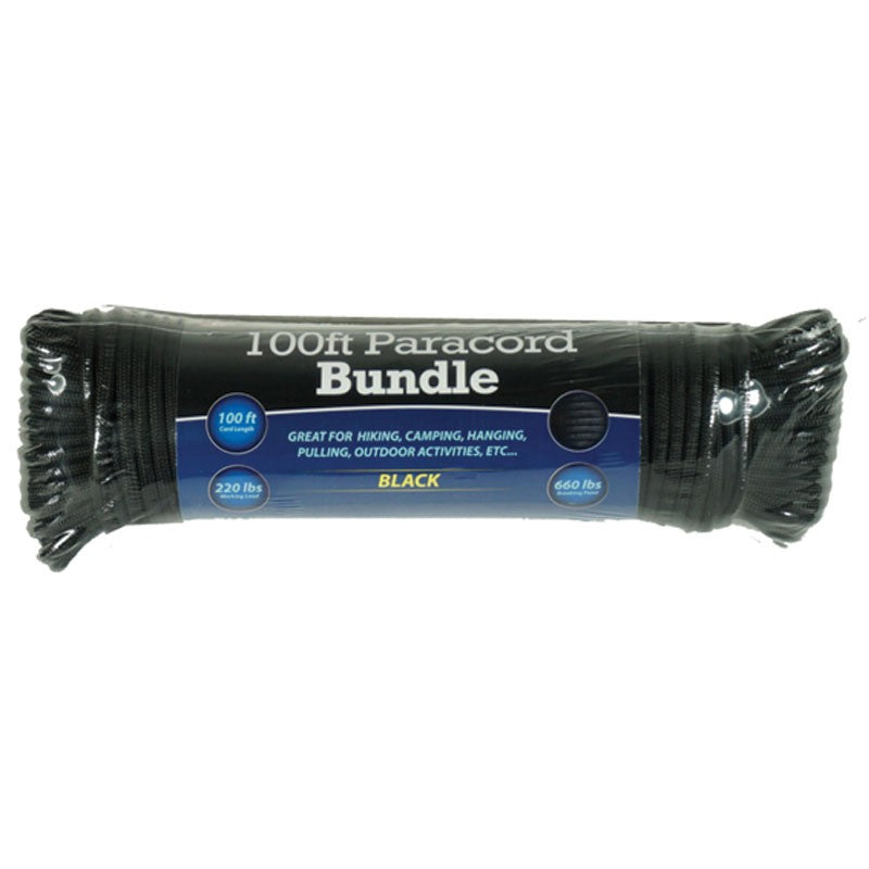 CUERDA PARACORD 550lb 100' BLACK