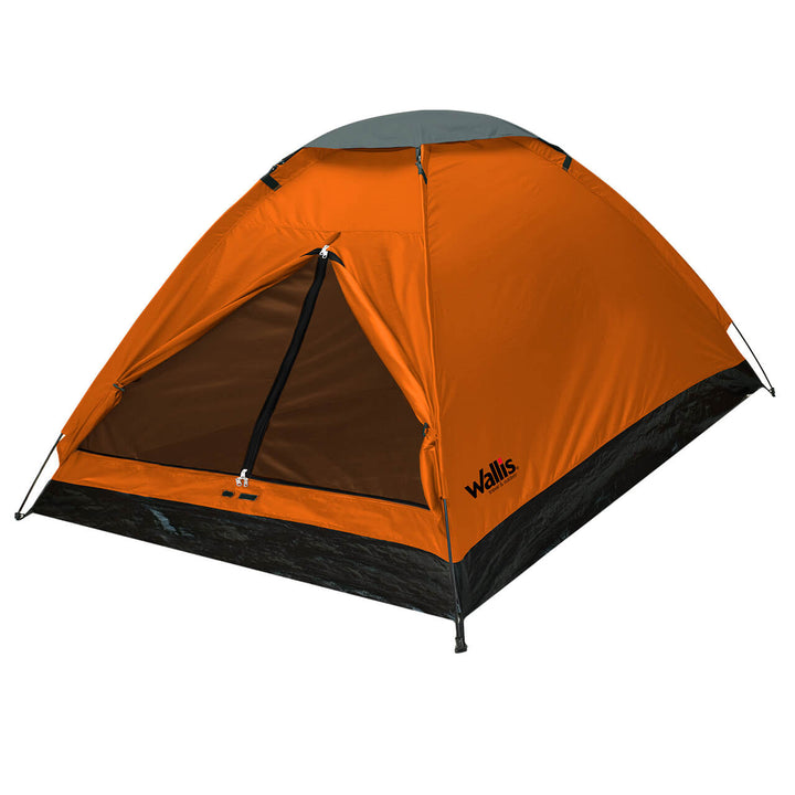 Casa de campaña MONODOME para 2 personas, semi-impermeable, naranja