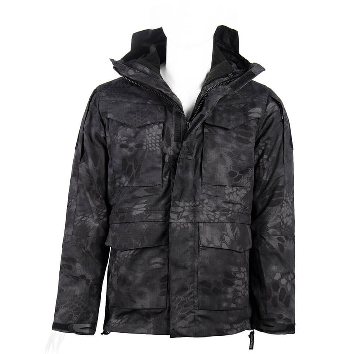 Chamarra 3 en 1 Cortavientos con FORRO POLAR Python Camo