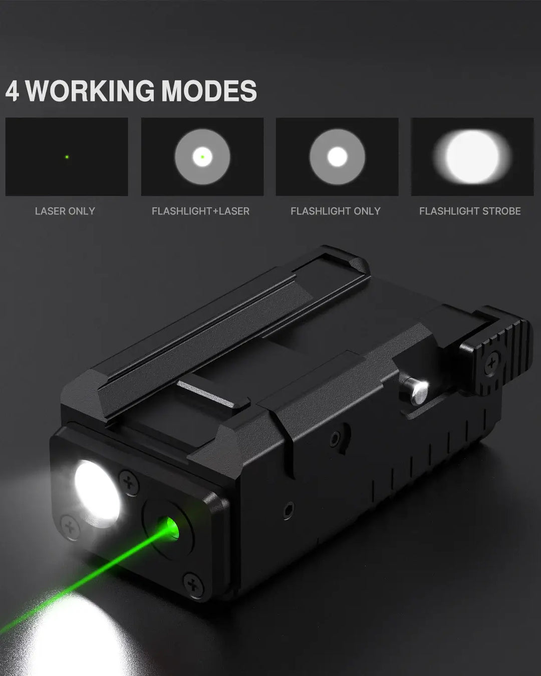 Combo Laser Verde linterna 700 LUMENS RECARGABLE