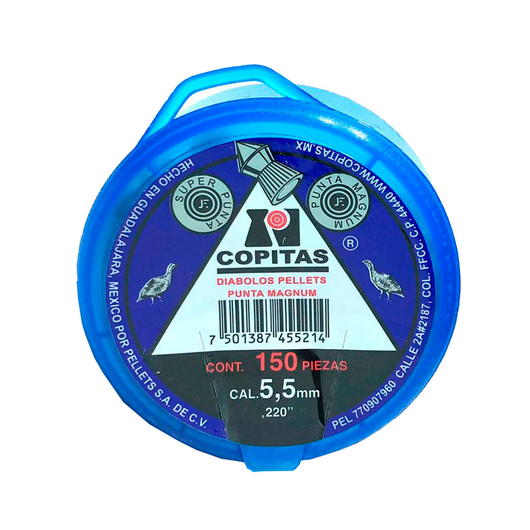 DIABOLO SUPER MAGNUM CALIBRE .22(5.5mm) 150 Piezas