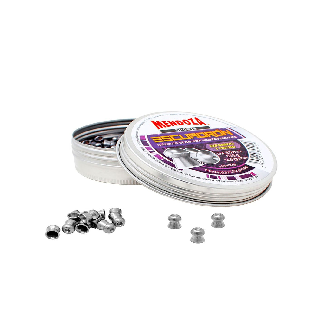 DIÁBOLO ESCUADRON PUNTA DOMO HUECA CALIBRE .22(5.5mm) 14.6gr 250 Piezas