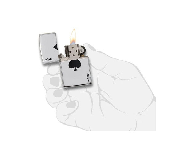 ENCENDEDOR ZIPPO AS DE LA SUERTE