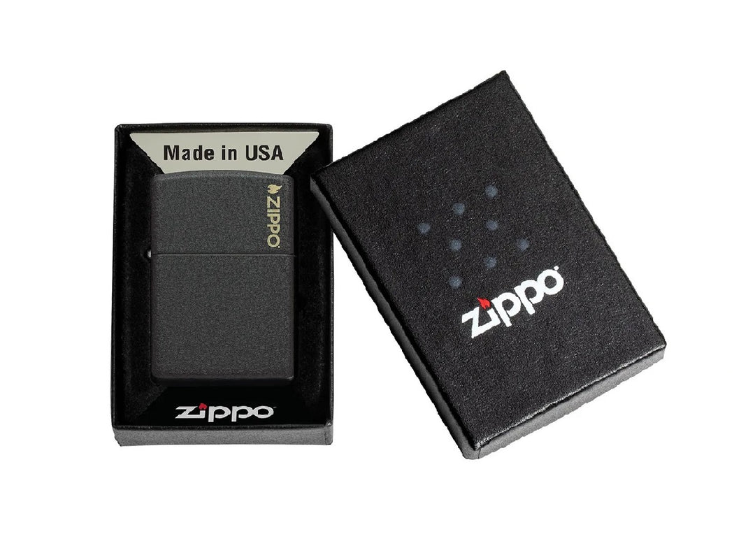 ENCENDEDOR ZIPPO NEGRO AGRIETADO
