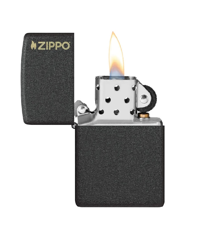 ENCENDEDOR ZIPPO NEGRO AGRIETADO