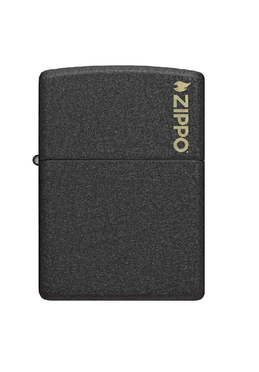 ENCENDEDOR ZIPPO NEGRO AGRIETADO