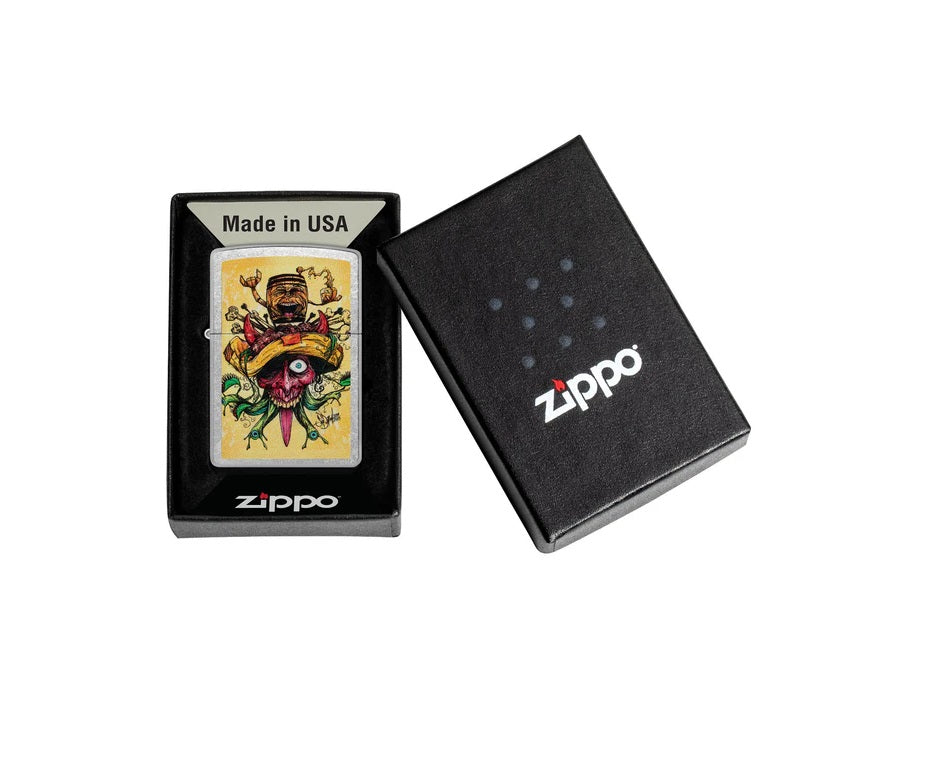 ENCENDEDOR ZIPPO CROMADO TATUAJE SEAN DIETRICH