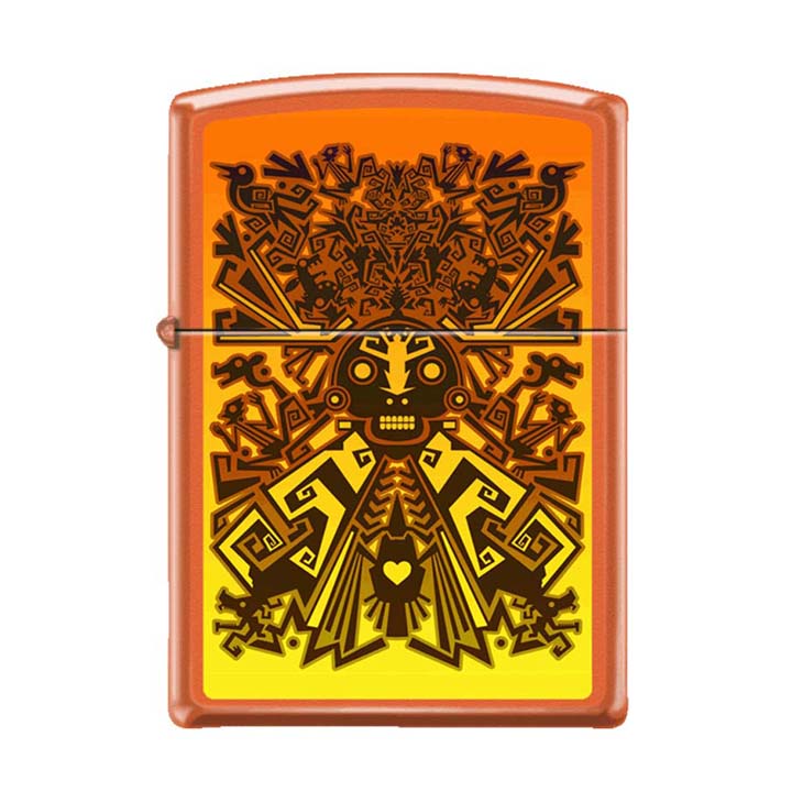 ENCENDEDOR ZIPPO DISEÑO A TU MEXICO MUERTE AZTECA