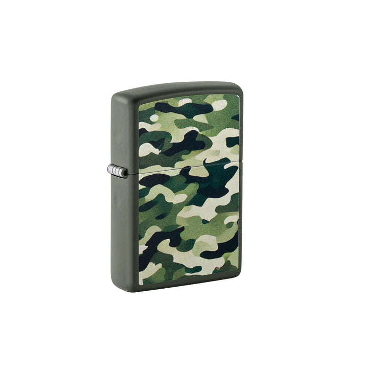 ENCENDEDOR ZIPPO VERDE DISEÑO CAMUFLAJE