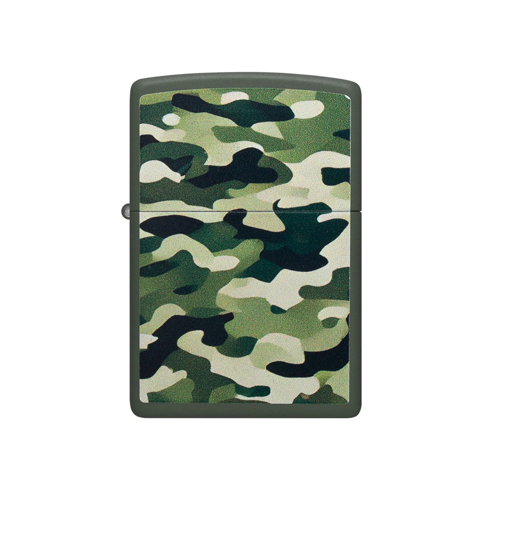 ENCENDEDOR ZIPPO VERDE DISEÑO CAMUFLAJE