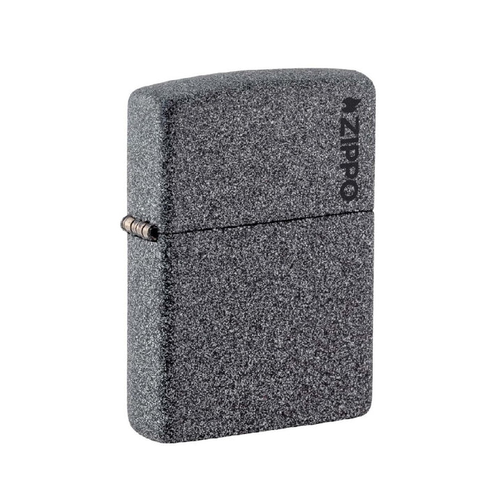 ENCENDEDOR ZIPPO ESMERILADO IRON STONE CON LOGO ZIPPO