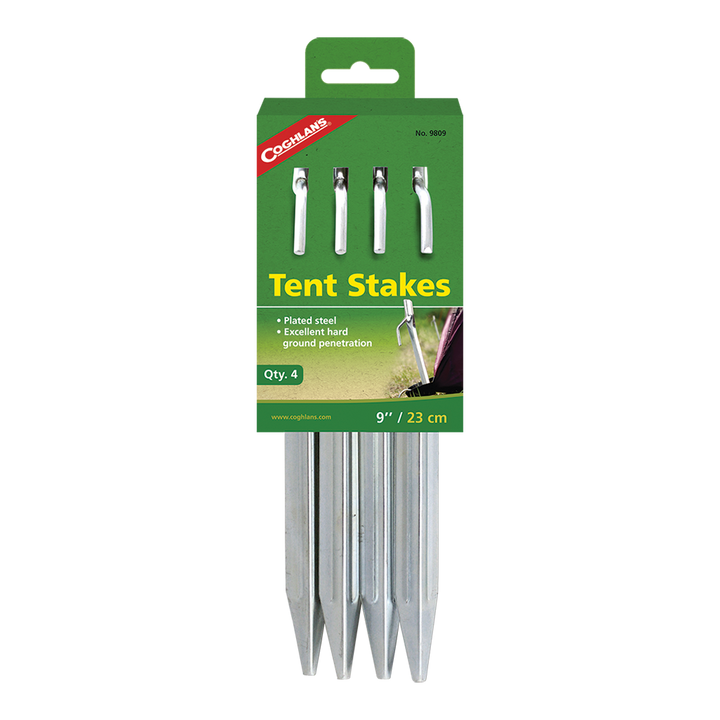 ESTACAS DE METAL 9" COGHLAN'S CON 4 PIEZAS