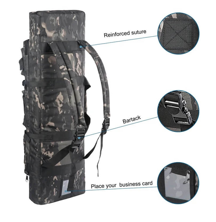 32" Double Rifle Bag BLACK CAMO