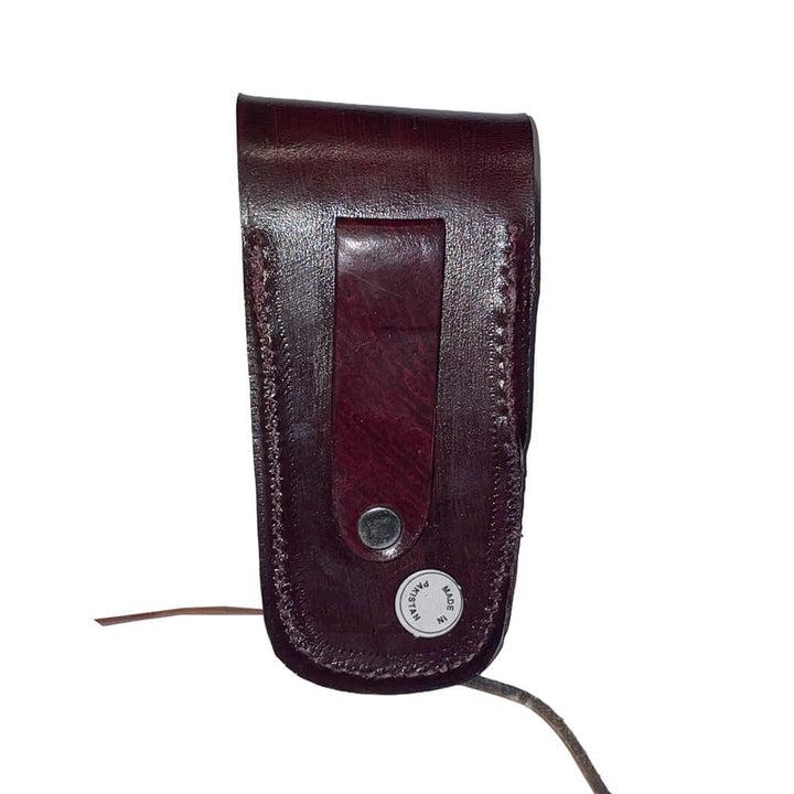 FUNDA 4" CUERO GRABADO CAMIONERO