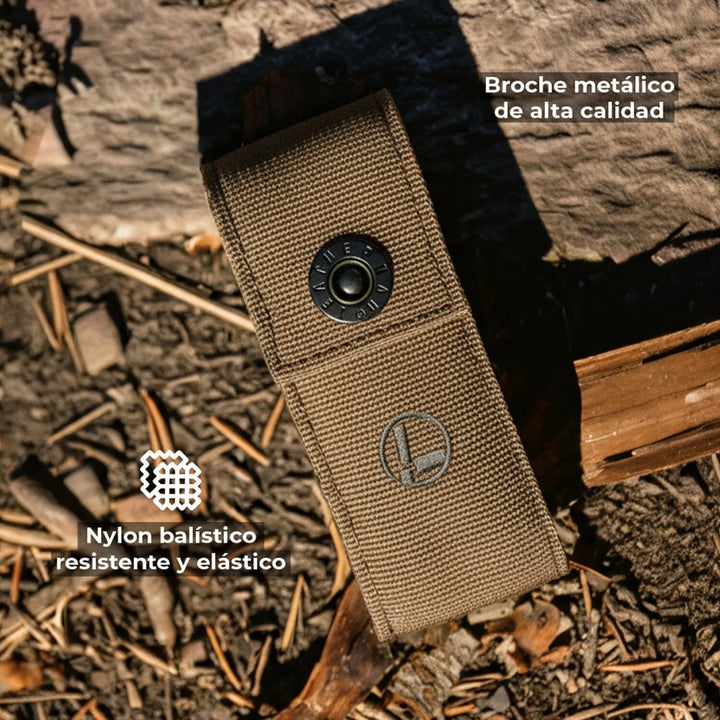 FUNDA DE NYLON DE 5" CAFE  LEATHERMAN