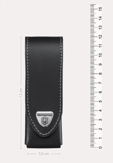 FUNDA VICTORINOX PIEL NEGRA para Herramientas de 111mm 4 capas