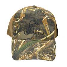 GORRA CAMO DUCKS UNLIMITED CON MALLA ATRAS COYOTE