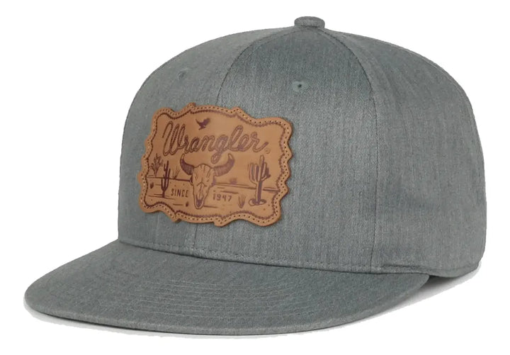 GORRA WRANGLER GRIS CON PARCHE
